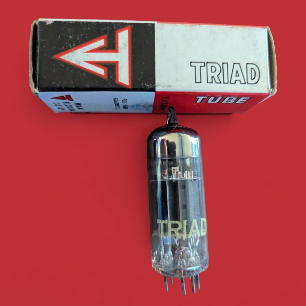 Vintage Triad 6LF8 Triode Pentode Video Amplifier TV Audio Vacuum Tube Ham Radio